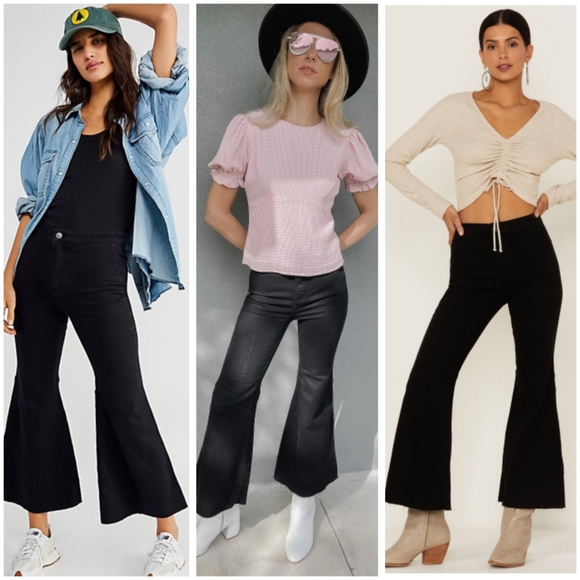 Free People Cropped Flare Jeans - Picture 4 of 8